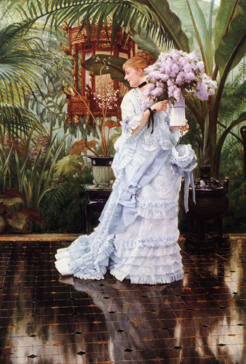 James Tissot The Bunch of Lilacs (nn01)